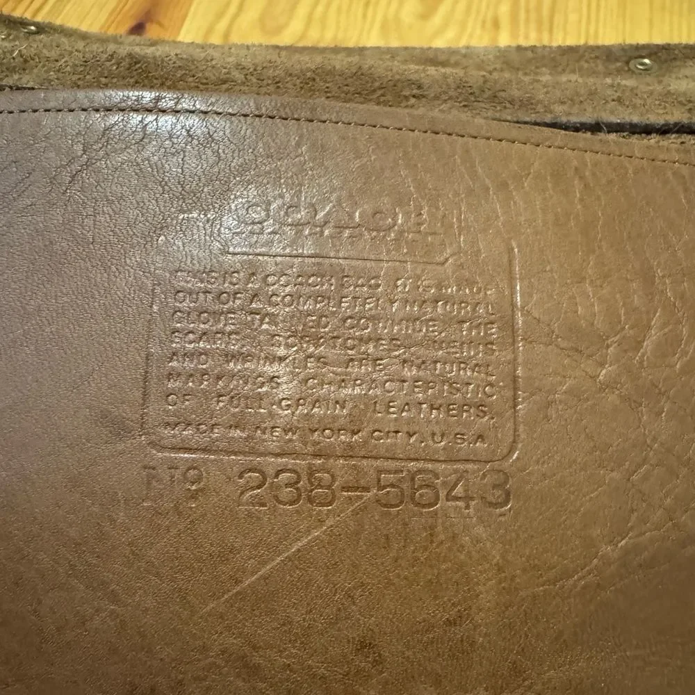 Vintage Coach Musette Leather Messenger Bag Briefcase Laptop Bag 238-5643